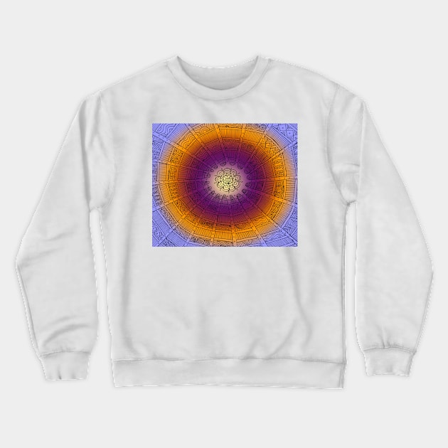 Tribal Circles - Mauve Crewneck Sweatshirt by susanchristophe